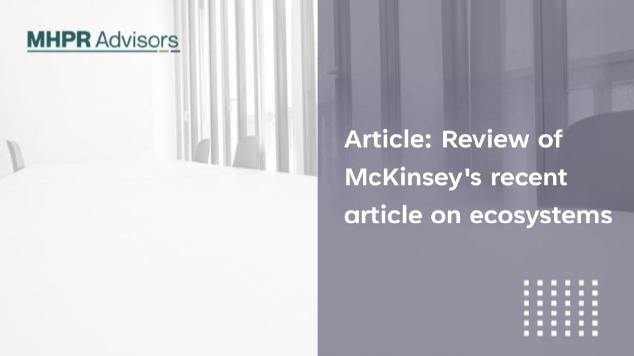 Review: McKinsey's recent article on ecosystems