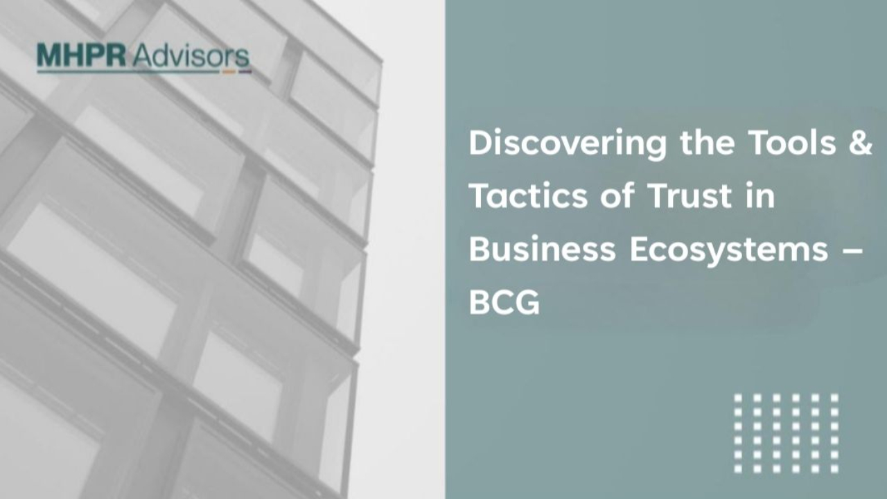 Tools & Tactics of Trust in Business Ecosystems
