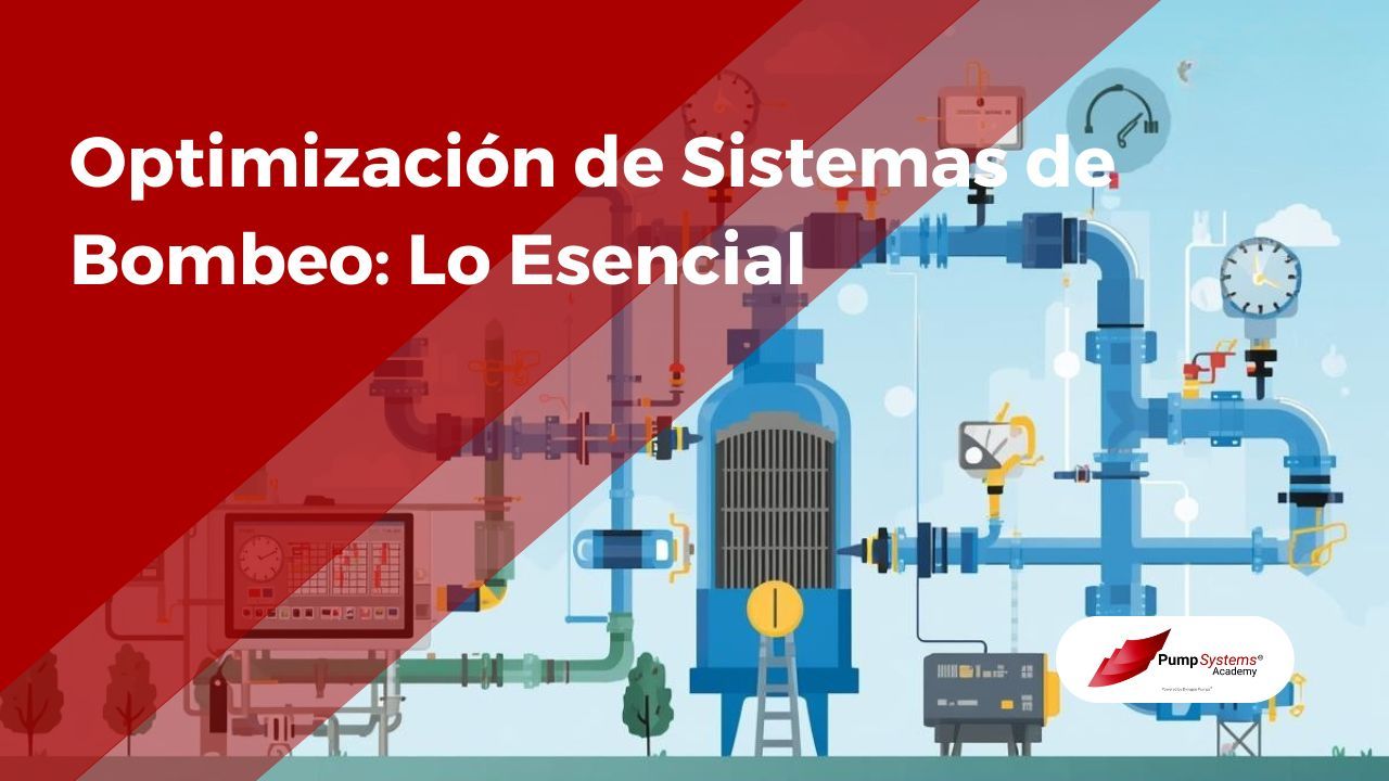 Ilustración conceptual de un sistema de bombeo industrial optimizado para análisis de LCC y eficiencia.