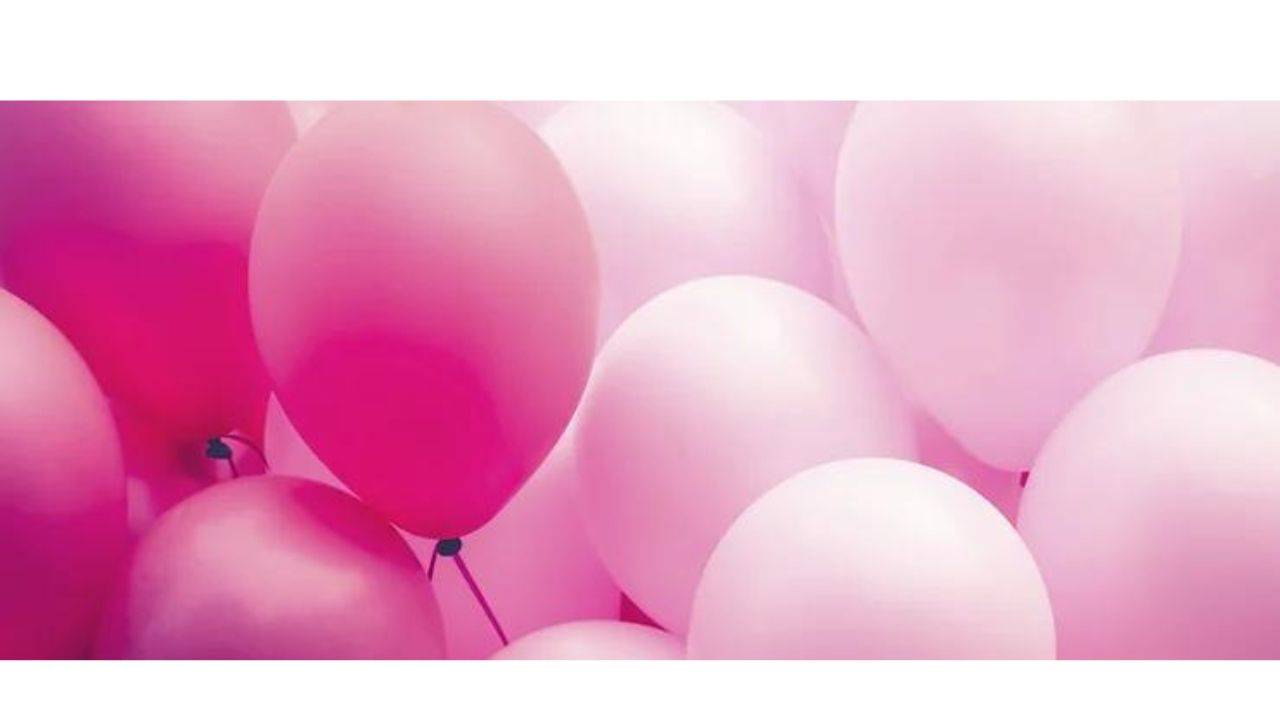 pink balloons