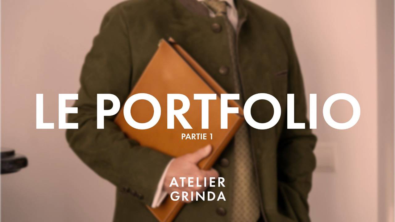 portfolio en cuir de luxe