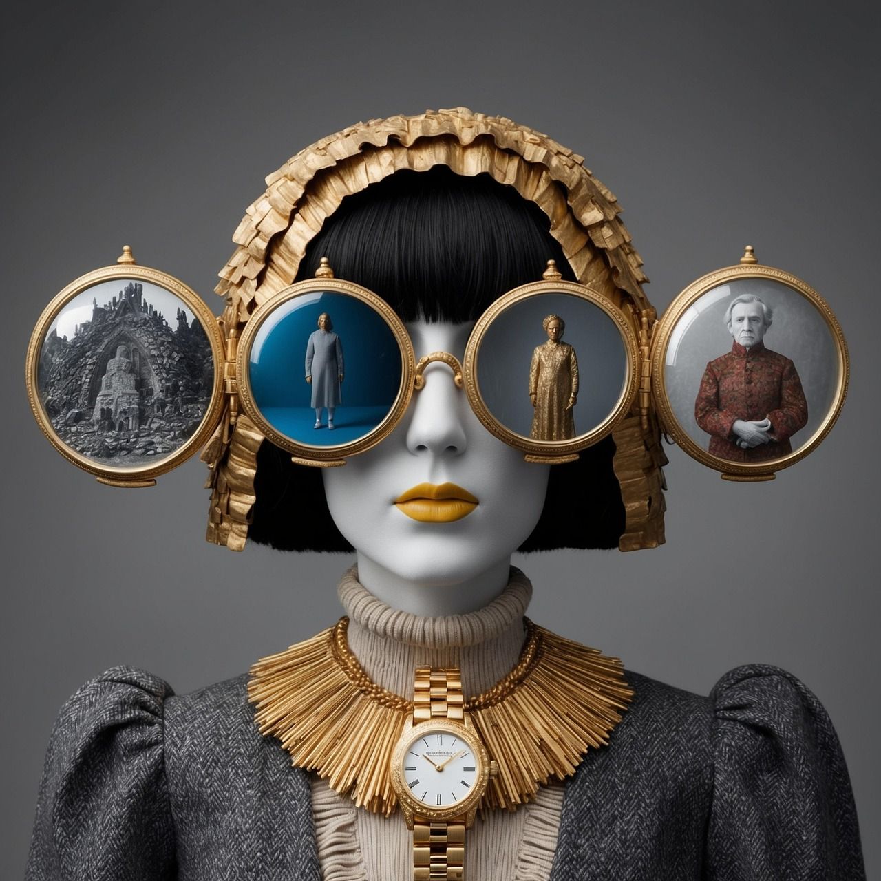 En fiktiv bild på kvinna som ska illustrera identitet.