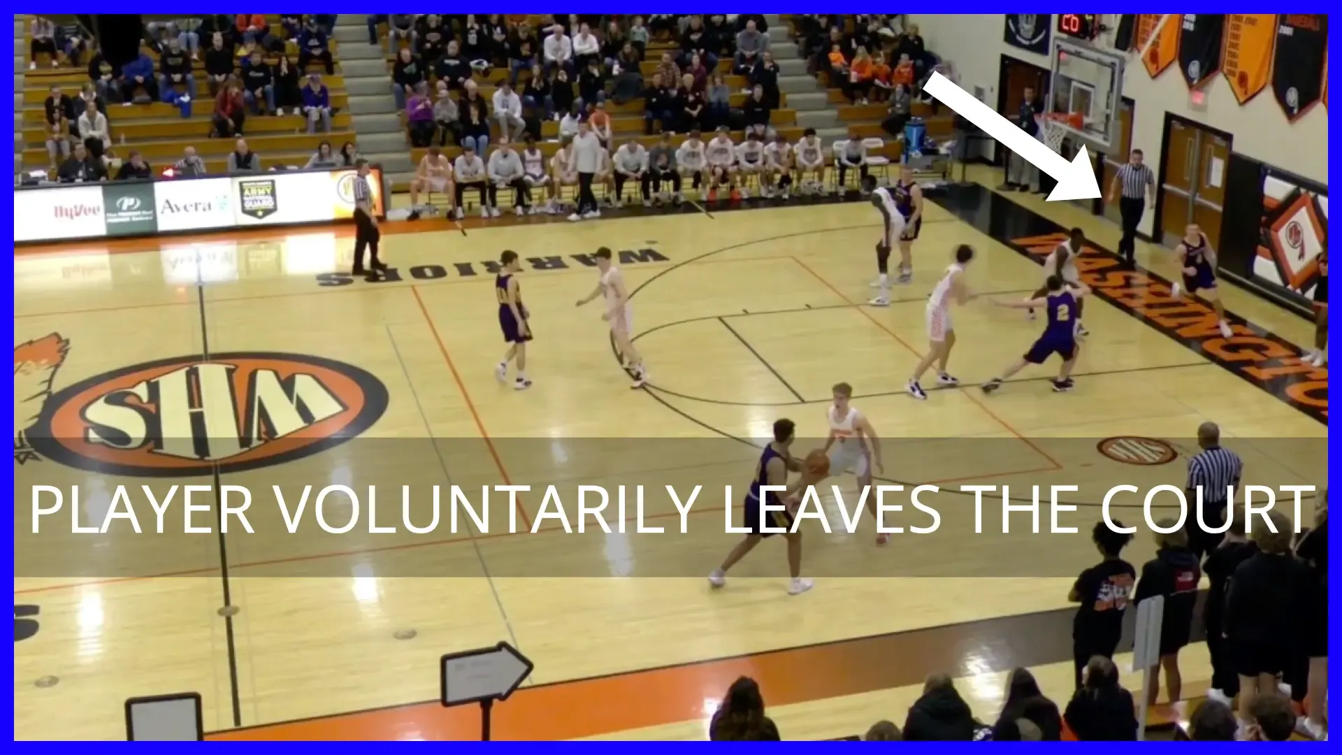 Illegal Screen and Voluntarily Leaving the Court