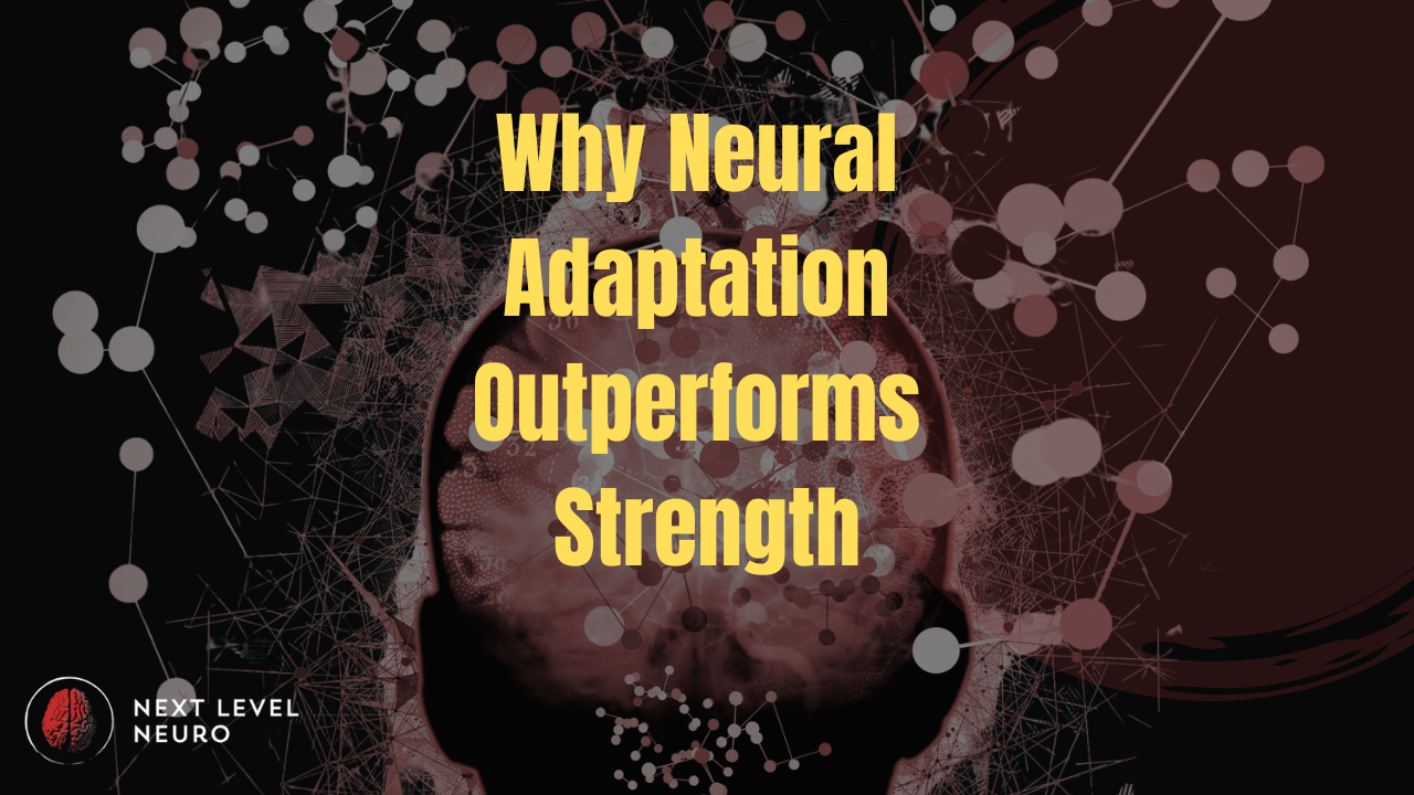 “Physiotherapist explaining brain-body connection to athlete, illustrating how neural adaptation improves strength and recovery.”