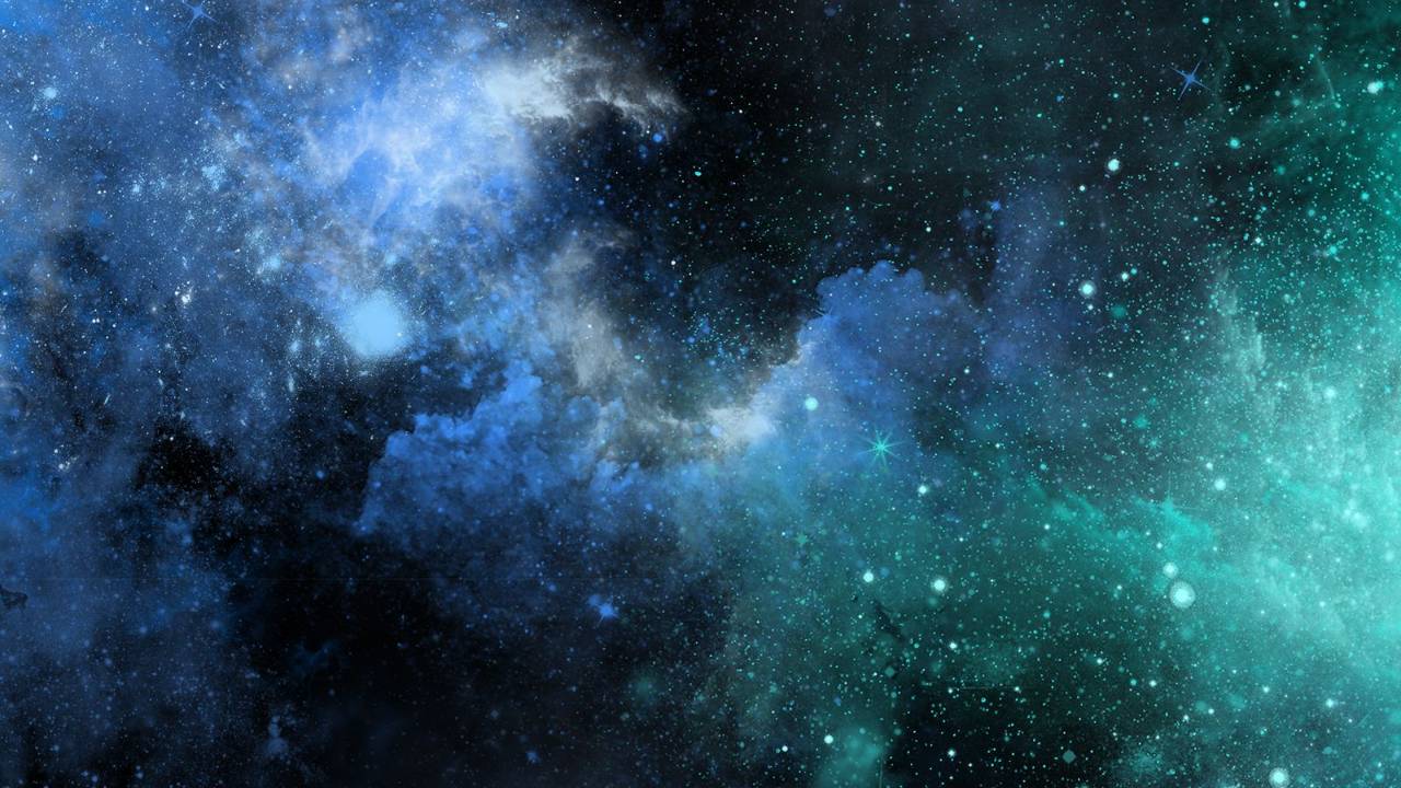 space, teal space, galaxy, stars, blue space, space, teal space