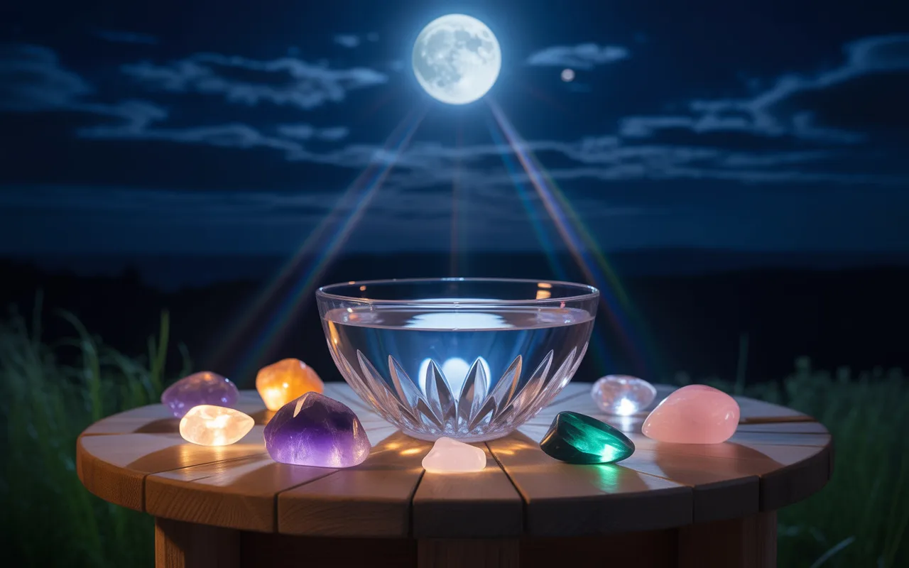 Charge Water or Crystals Under the Full Moon