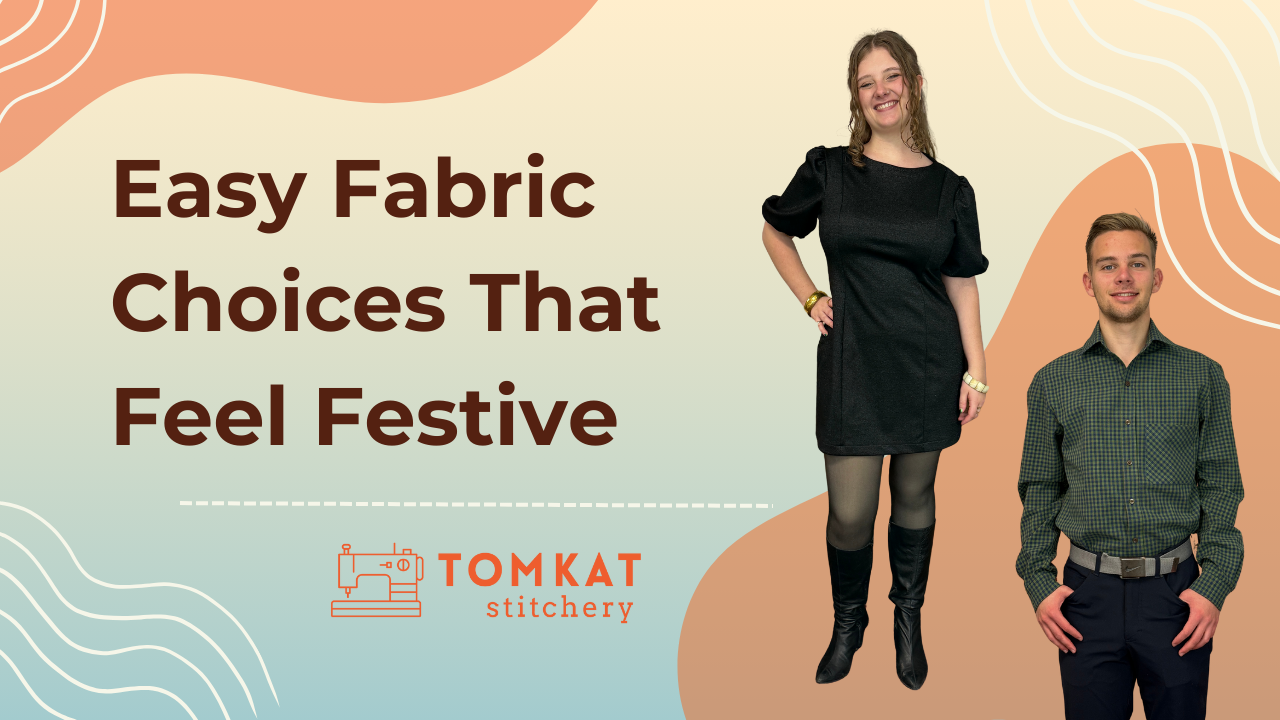 TomKat Stitchery Sew Festive Fabrics Seamwork Pomme Button up Shirt
