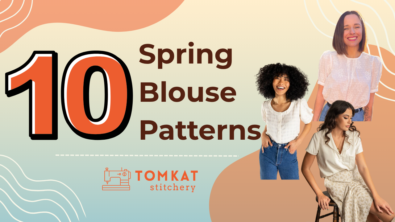 TomKat Stitchery Whitney 10 Spring blouse sewing patterns