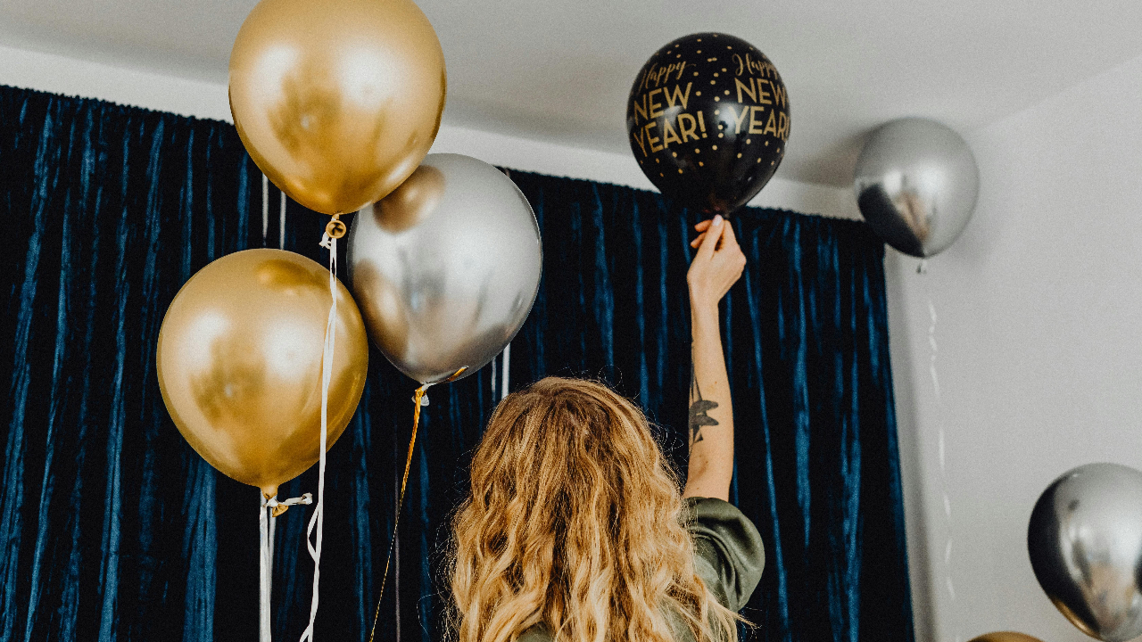 Happy New Year Woman