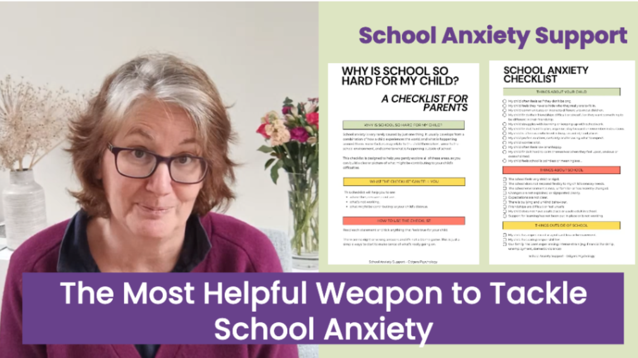 The most helpful weapon to tackle school anxiety is a clear plan.