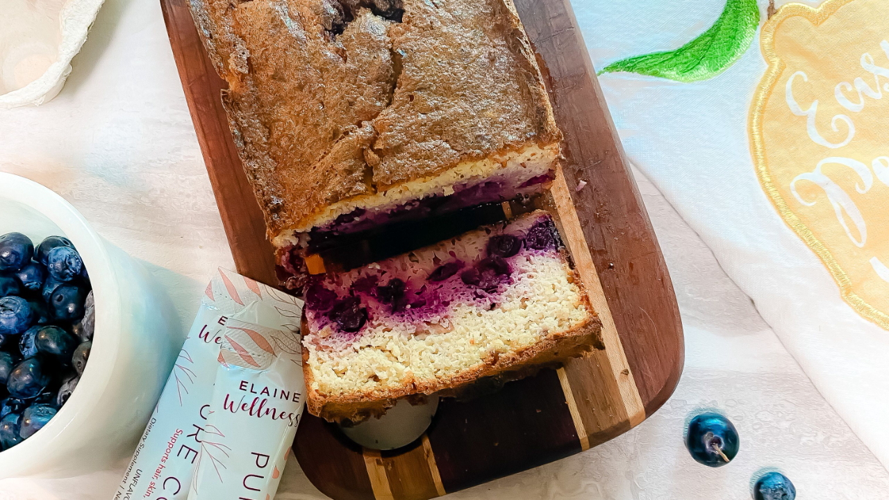 Lemon Blueberry Collagen Bread