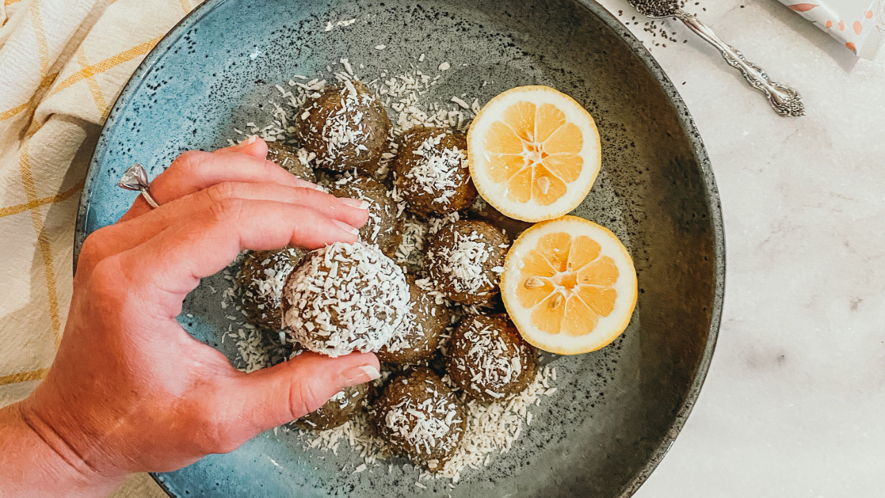 Lemon Poppyseed Collagen Bliss Balls