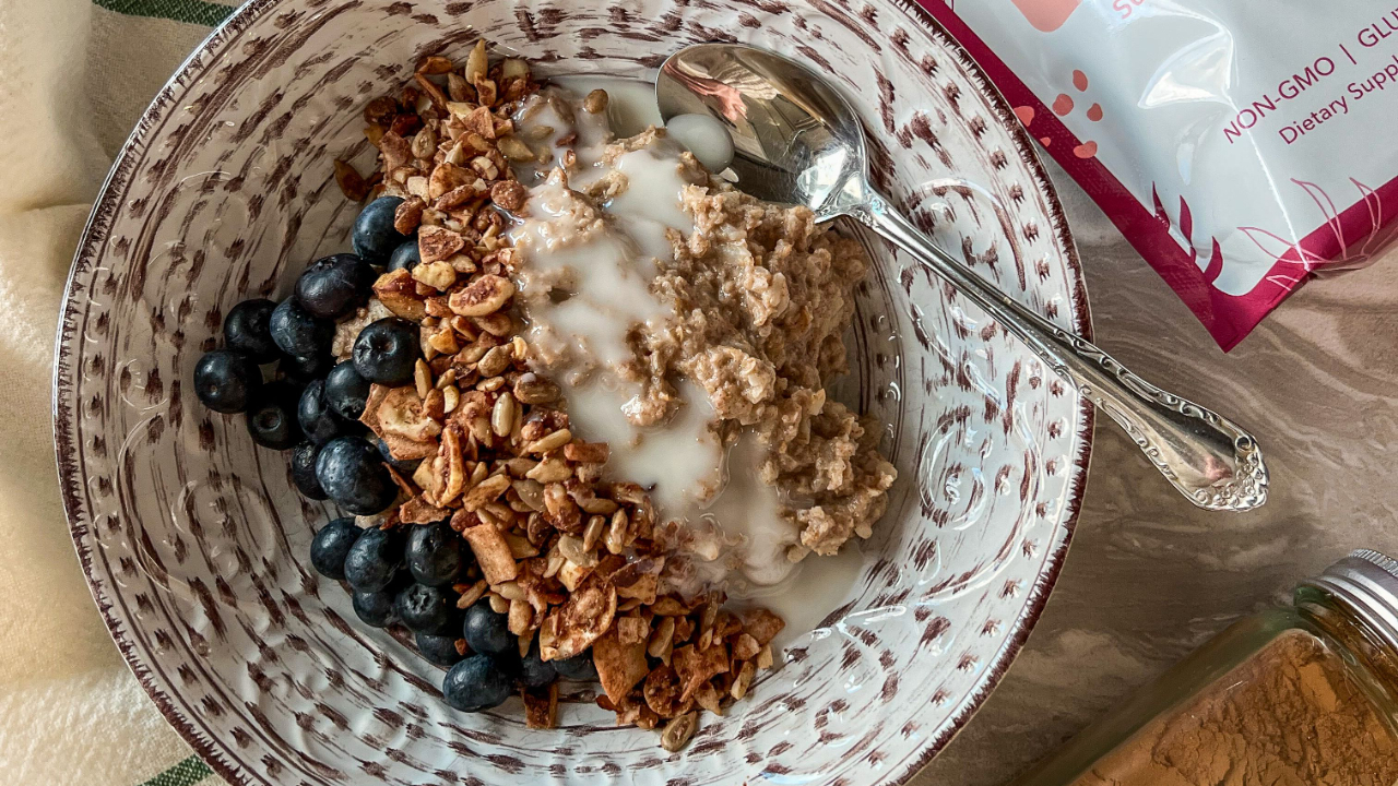 Instant Pot Steel Cut Oats with Collagen