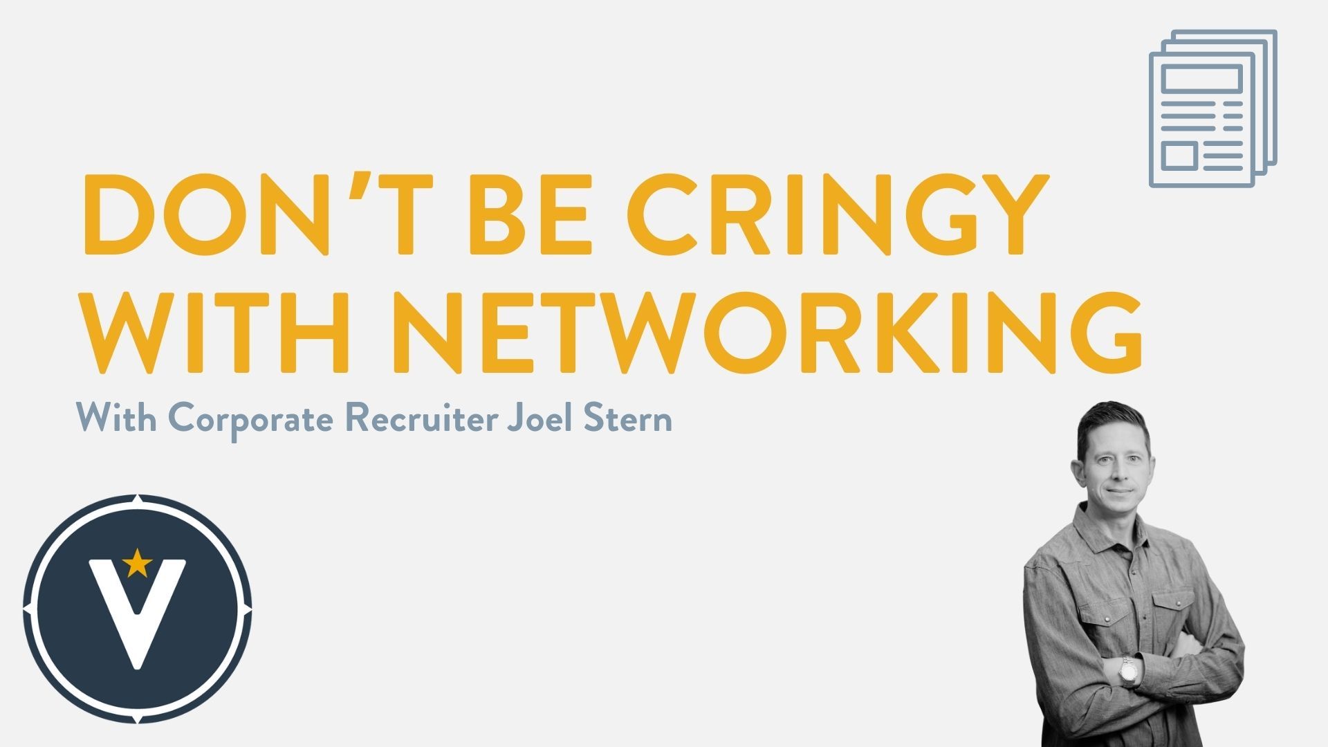 Don't Be Cringy With Networking