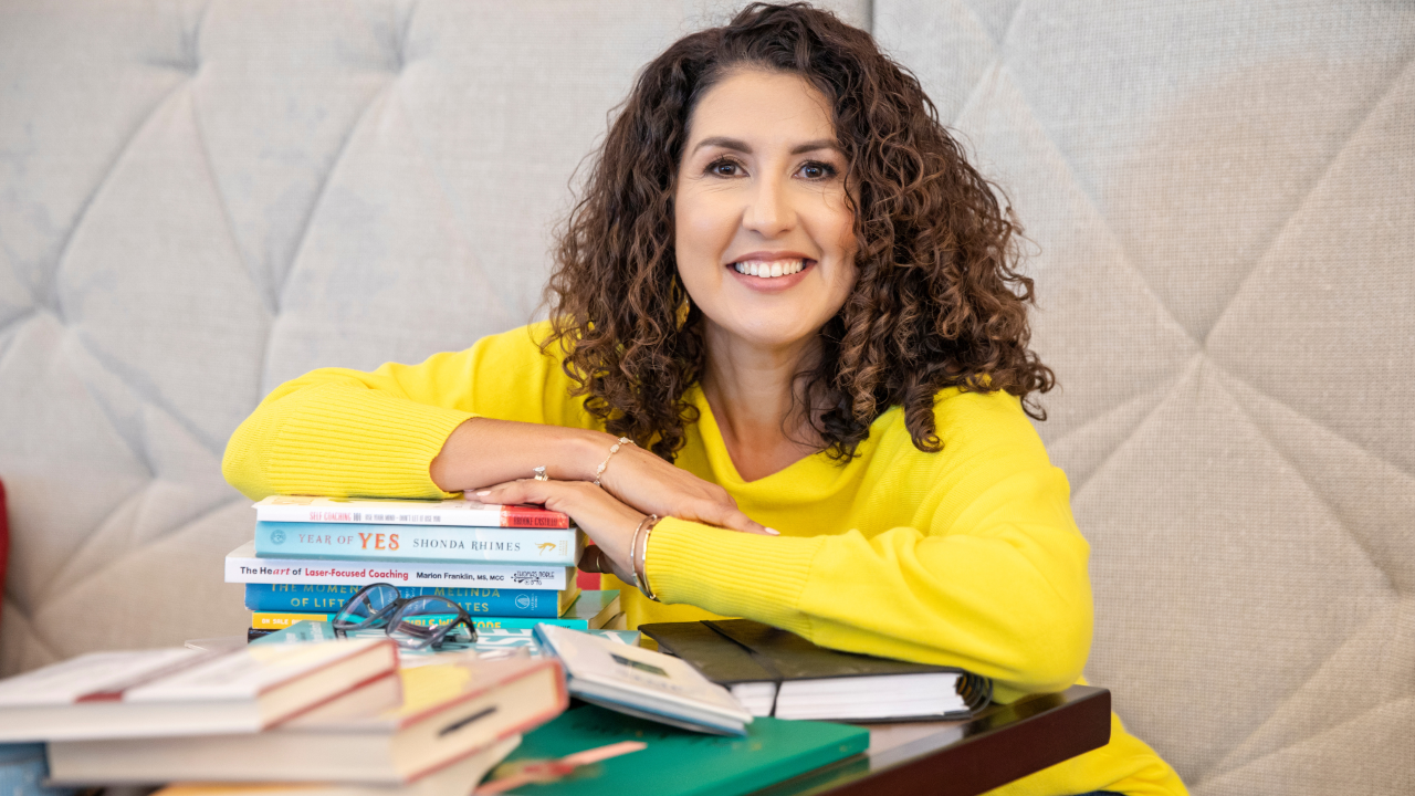 Denise Musselwhite with technology leadership books