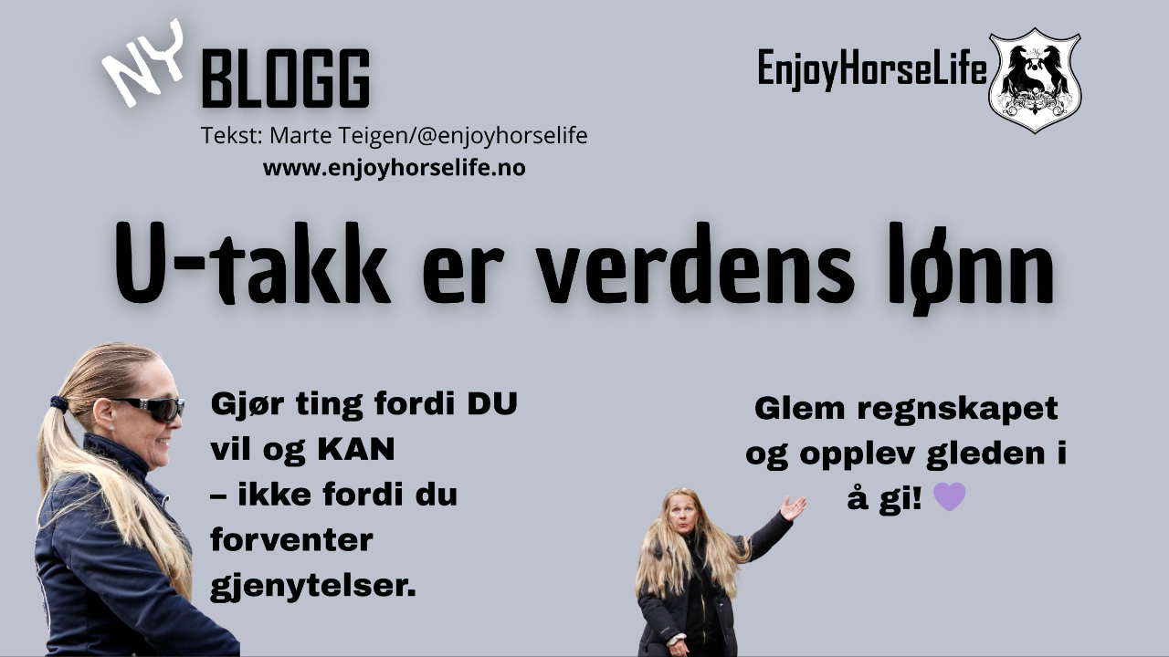 Den største gleden du kan ha er å gjøre andre glad