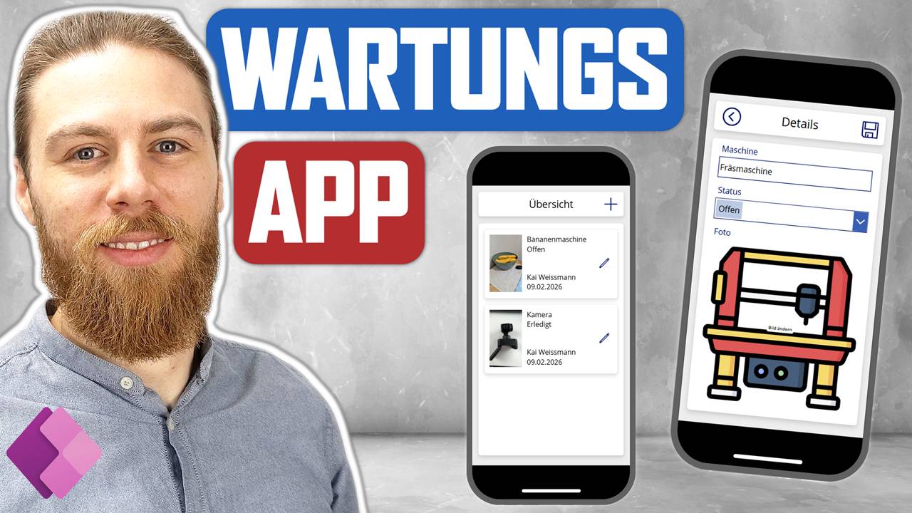 Power Apps Wartungs App