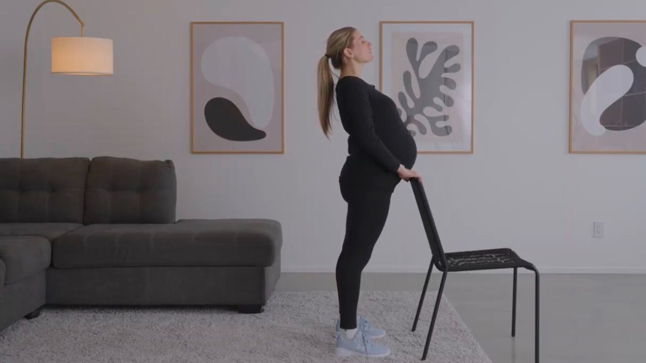 pregnant woman exercising