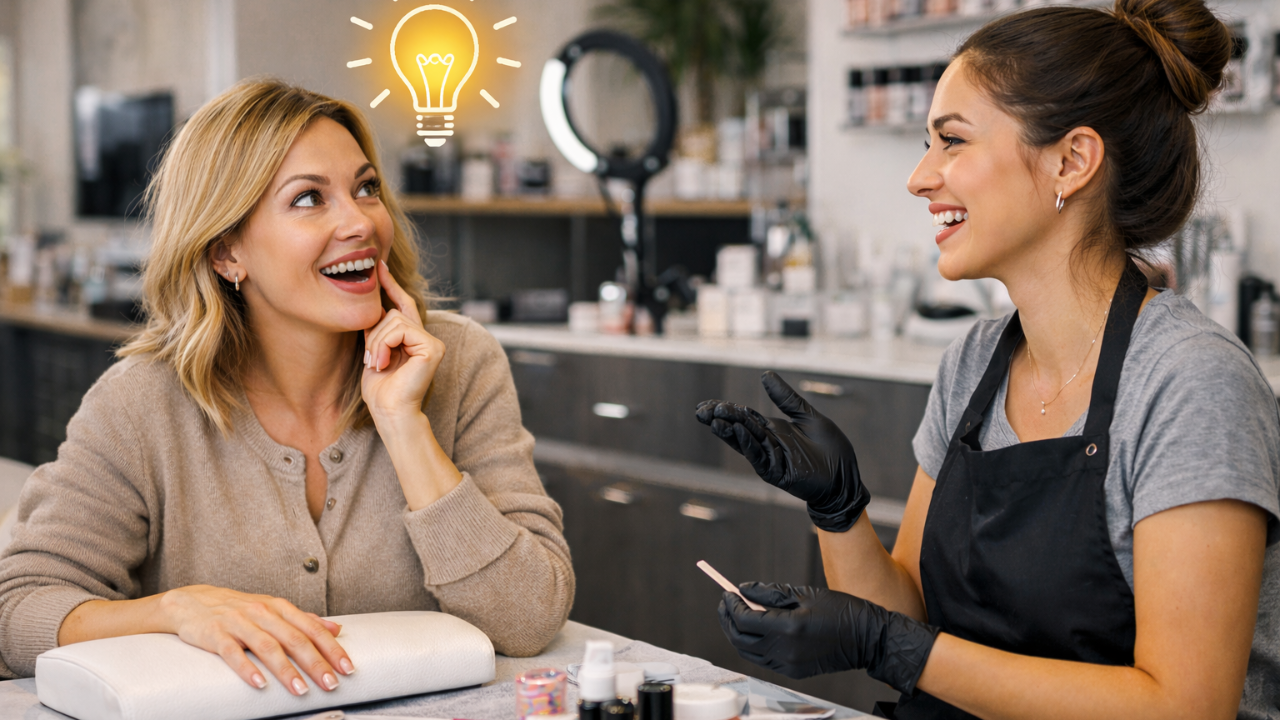 Kuvassa asiakas saa idean ostaa lisää