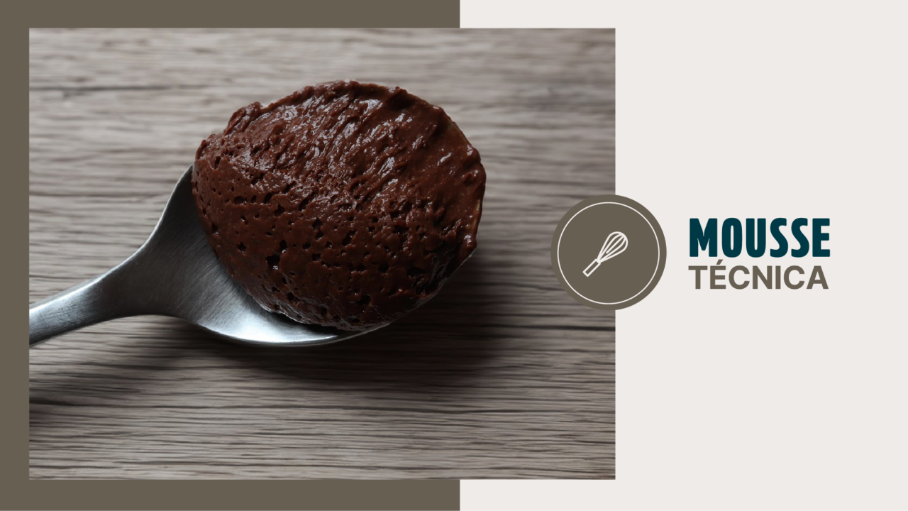 Mousse de textura aireada, técnica de elaboración utilizada en pastelería