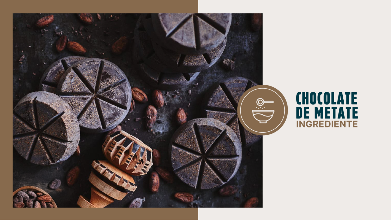 Chocolate de metate en tablilla, producto tradicional elaborado a partir de cacao