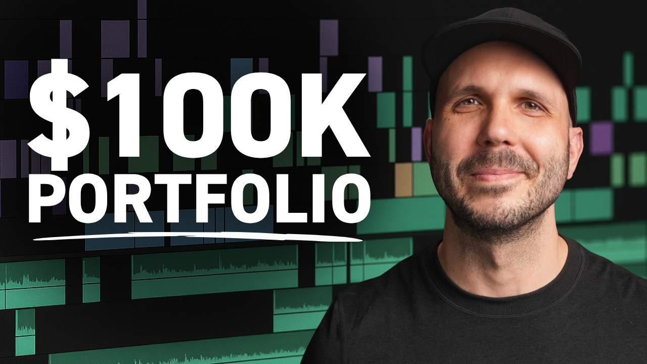 Professional video editor reviewing portfolio website on computer screen to attract high-end clients