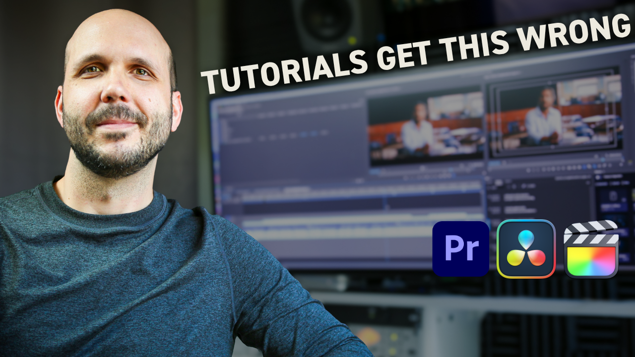 Video editing timeline showing professional editing workflow with multiple clips arranged rhythmically