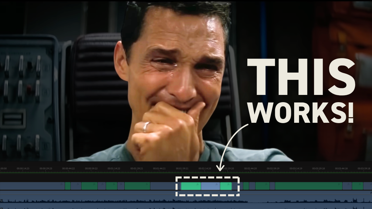 Professional video editor working on emotional scene showing close-up shots and timeline interface