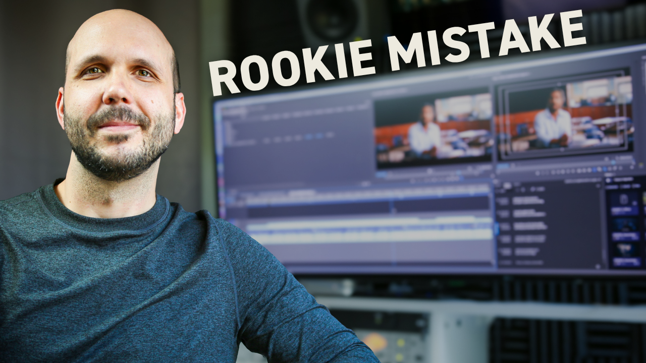 Professional video editor reviewing commercial footage on editing timeline to balance clarity and cleverness in storytelling