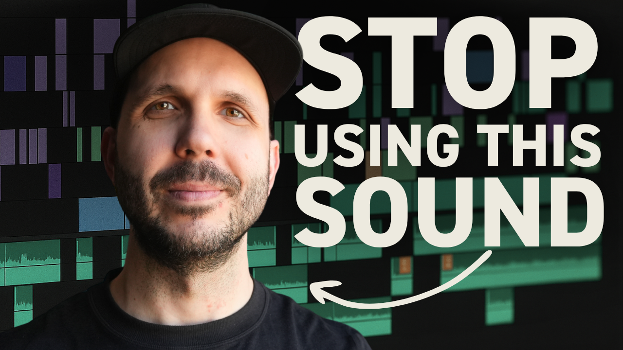 Professional video editor timeline showing multiple ambience tracks cut to match visual transitions in Premiere Pro