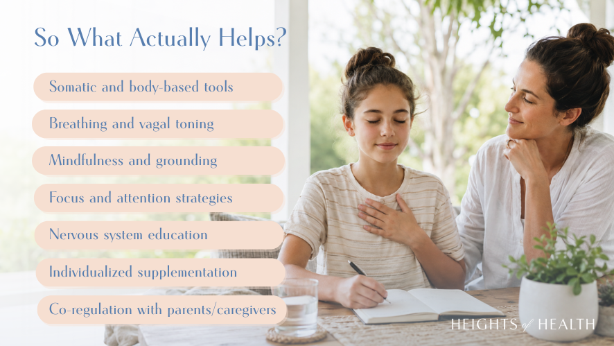 Heights of Health therapists work with children and teens