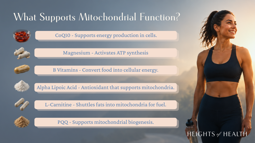 What Supports Mitochondrial Function