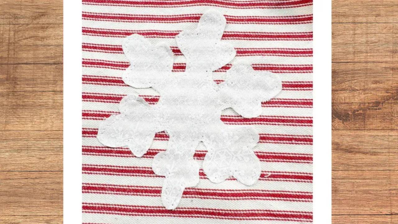 snowflake applique
