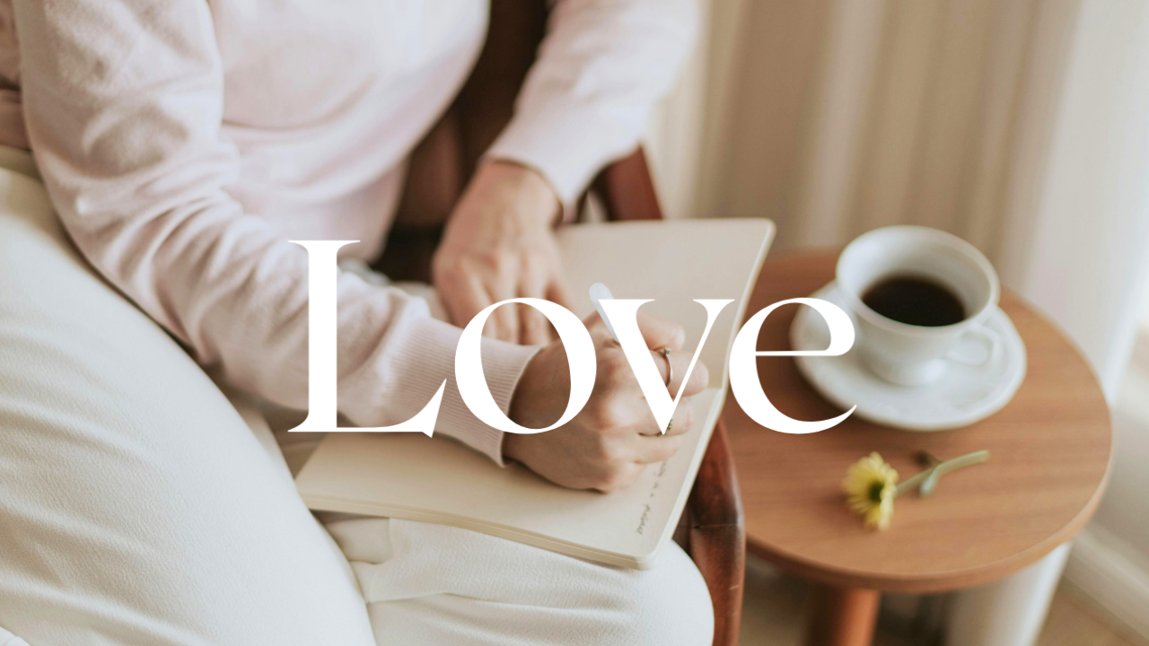 Choosing a word for the year 2026 with a journal and coffee