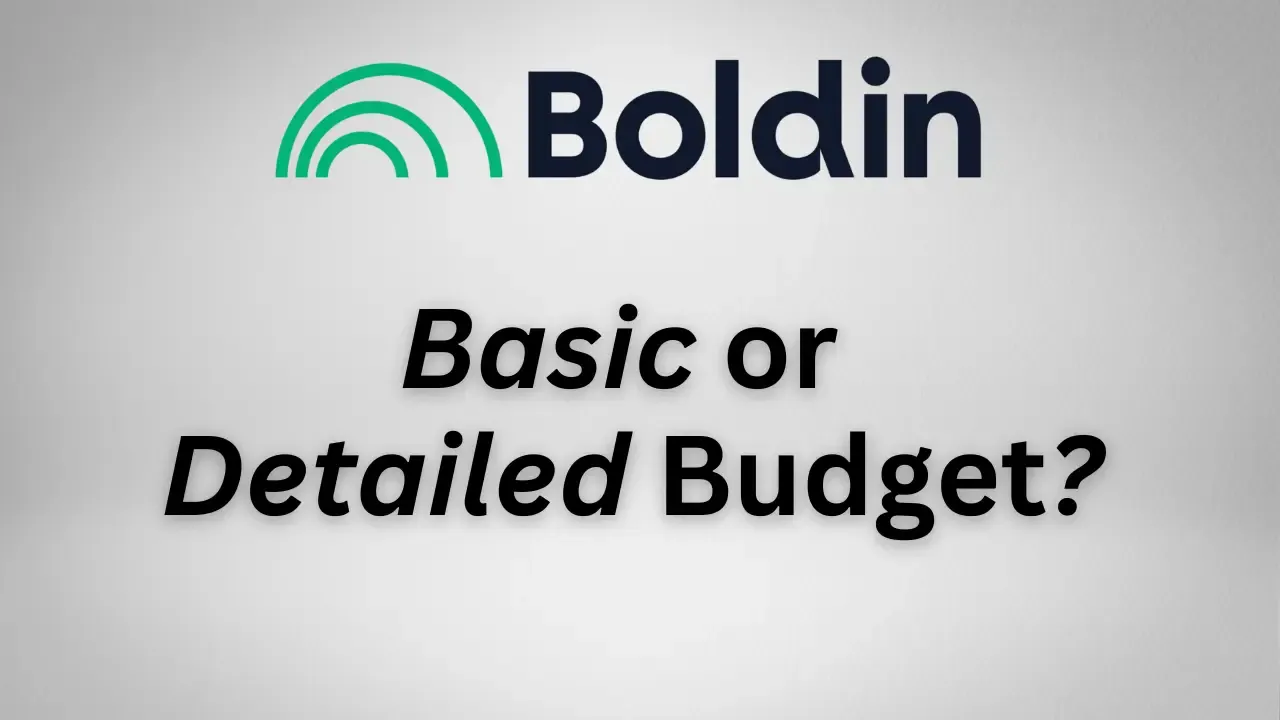 Boldin: Should you use the Basic or Detailed Budget Tool