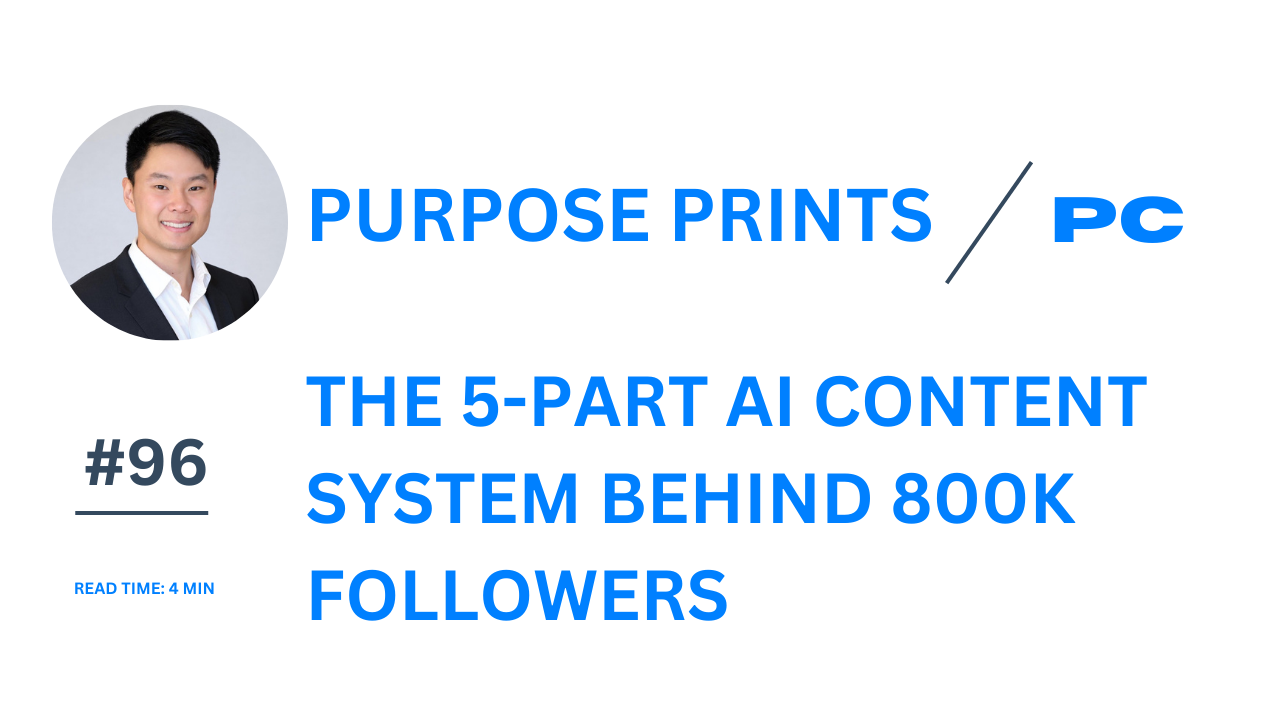 The 5-Part AI Content System Behind 800K Followers 
