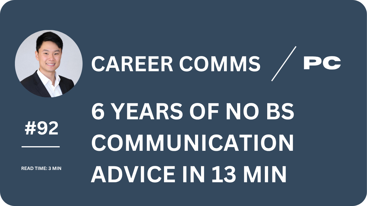 6 Years Of No BS Communication Advice In 13 Minutes
