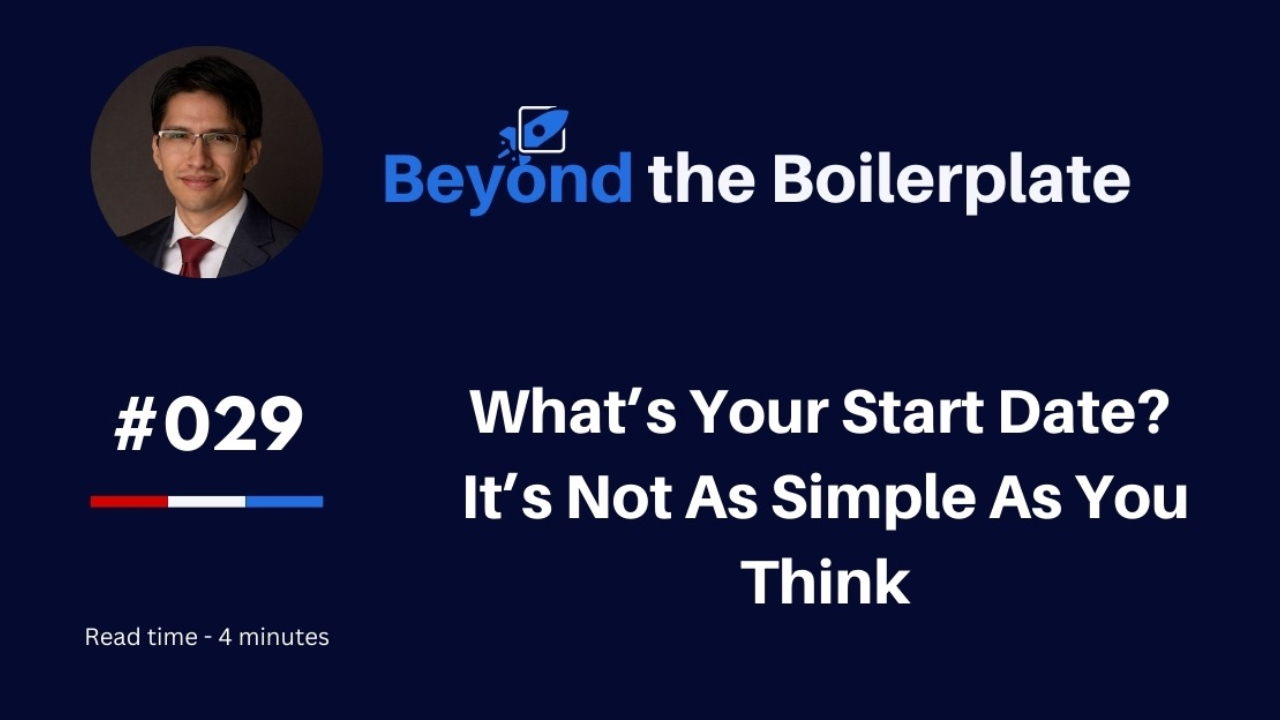 What’s Your Start Date? It’s Not As Simple As You Think