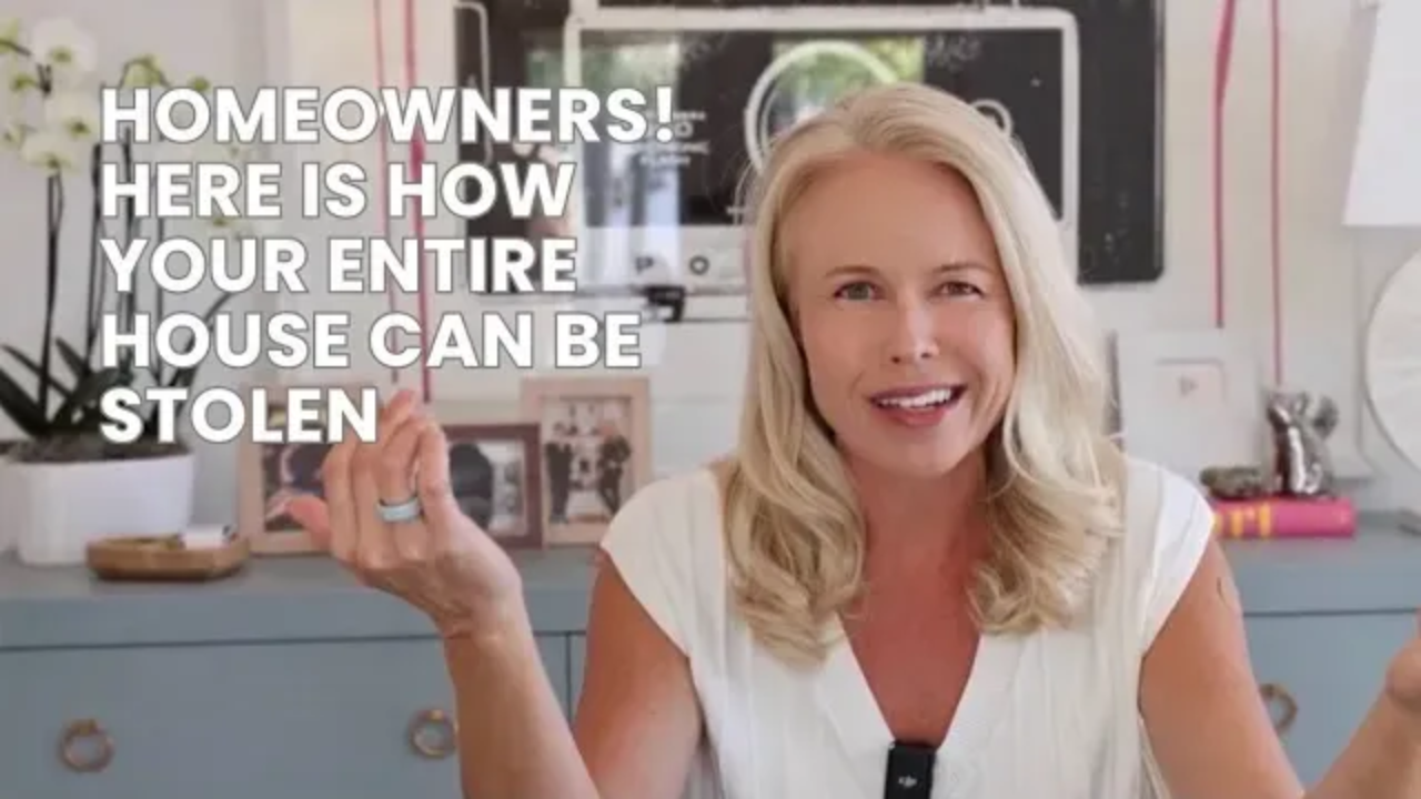 Mortgage expert explaining title theft and how homeowners can protect their property