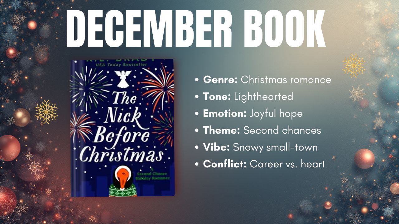 For December, AGR Bookclub is unwrapping a story that’s as bright and sparkly as a freshly trimmed Christmas tree: "The Nick Before Christmas" by a USA Today Bestseller!