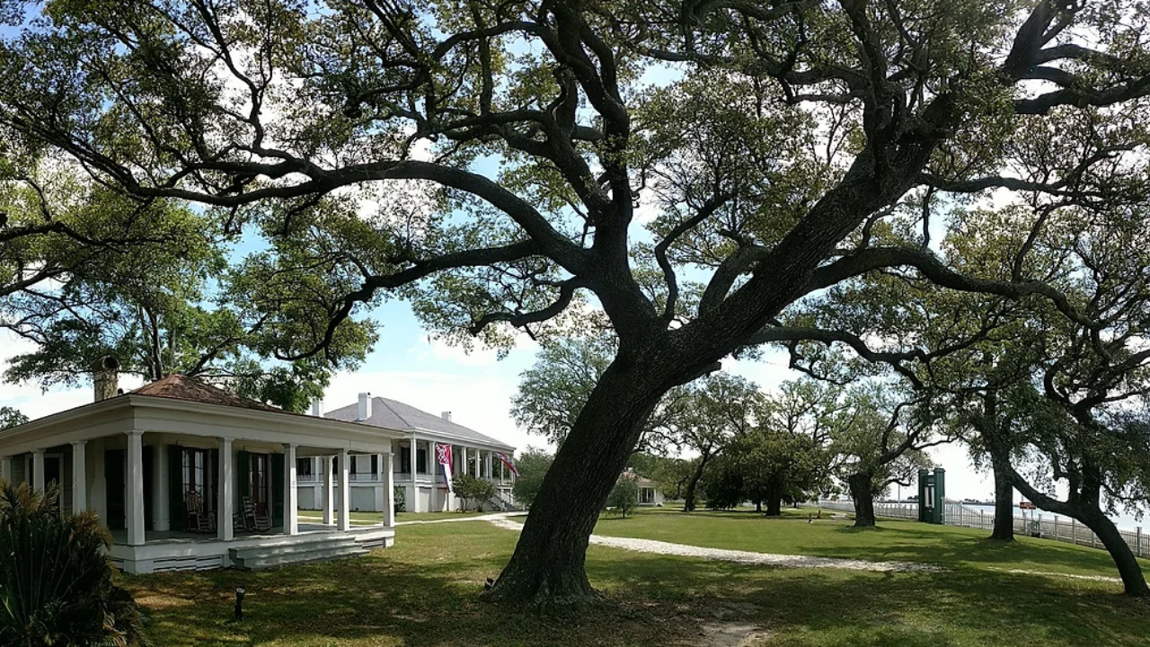 Beauvoir historic home and grounds in Biloxi, Mississippi