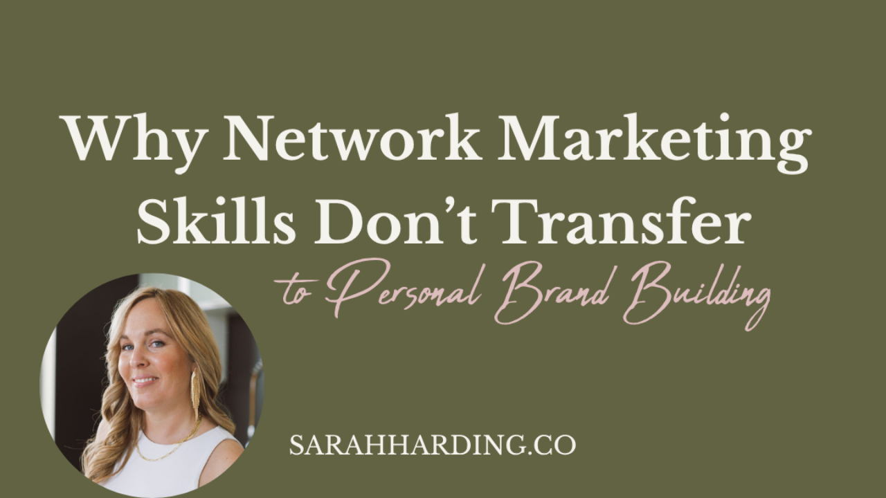 network marketing personal brand