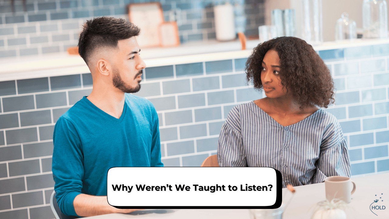 Adult struggling with how to listen and connect during conversation