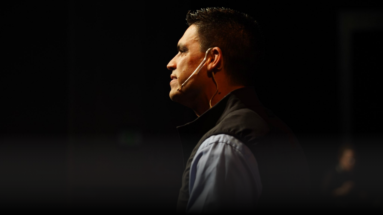 Chad Carden speaking at TEDx