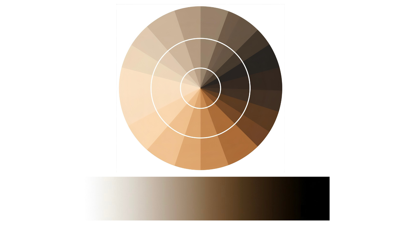 Degrees of brown on the spectrum
