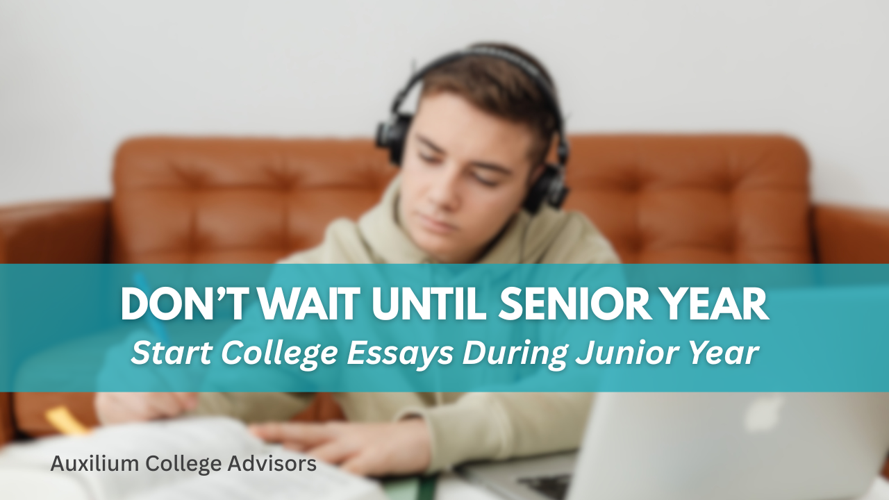 When students should start college essays during junior year