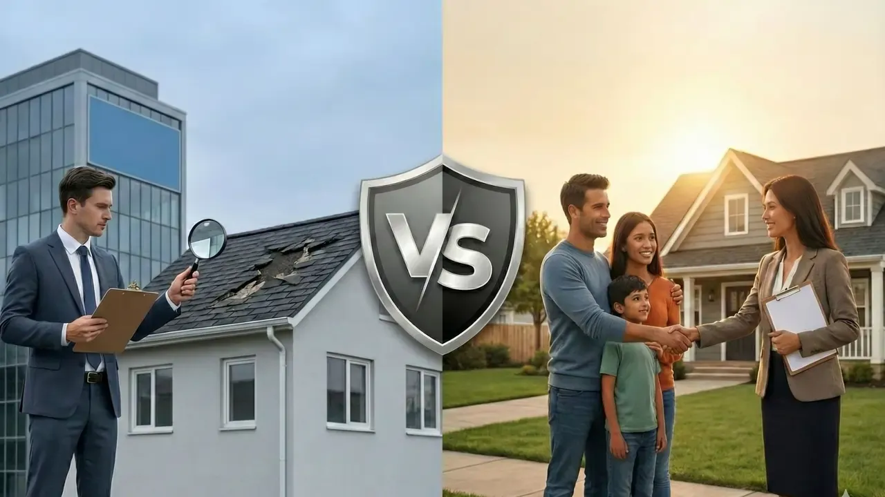 A side by side image of an independent adjuster and public adjuster