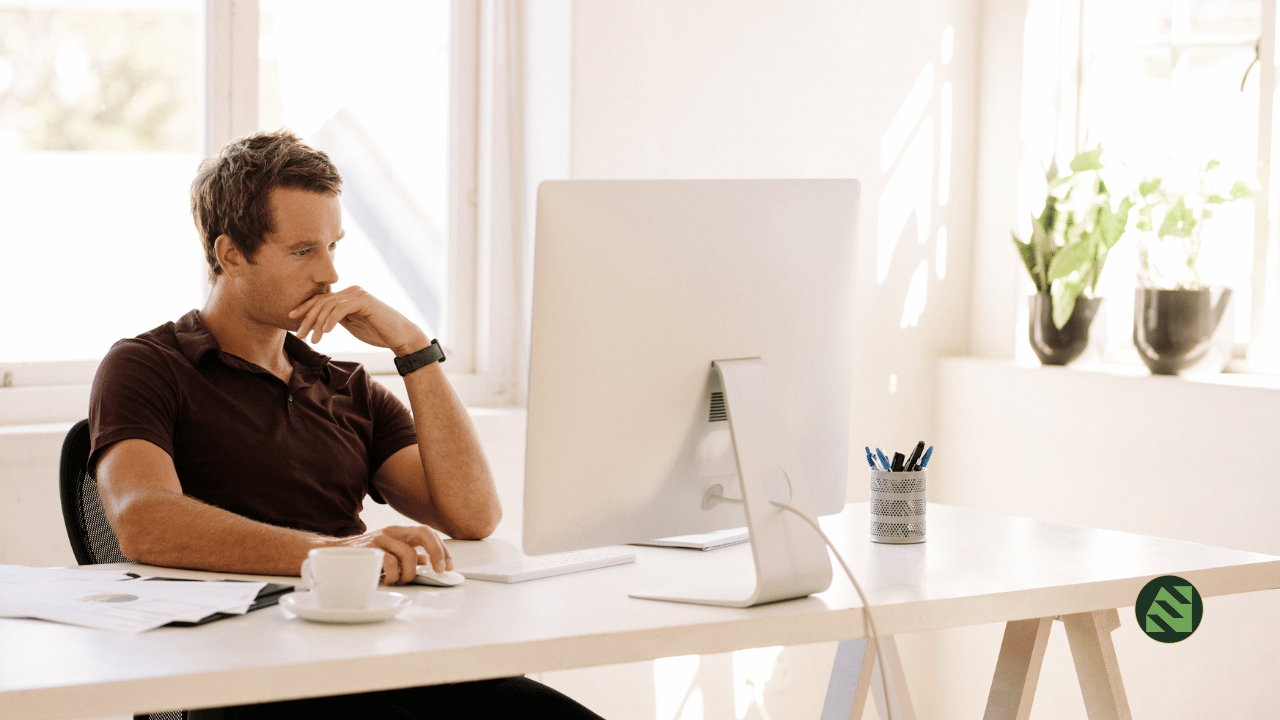 entrepreneur taking a small action