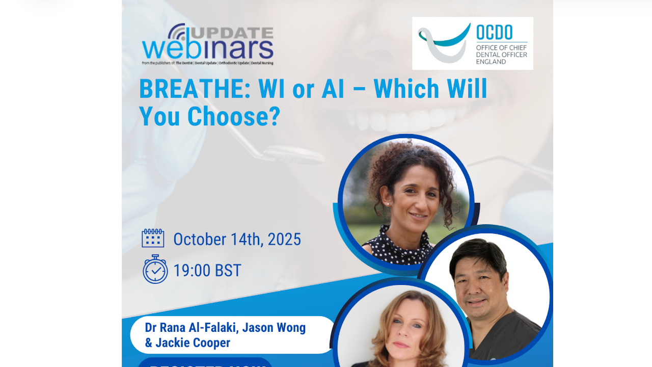 dental update webinar on wellbeing in dentistry