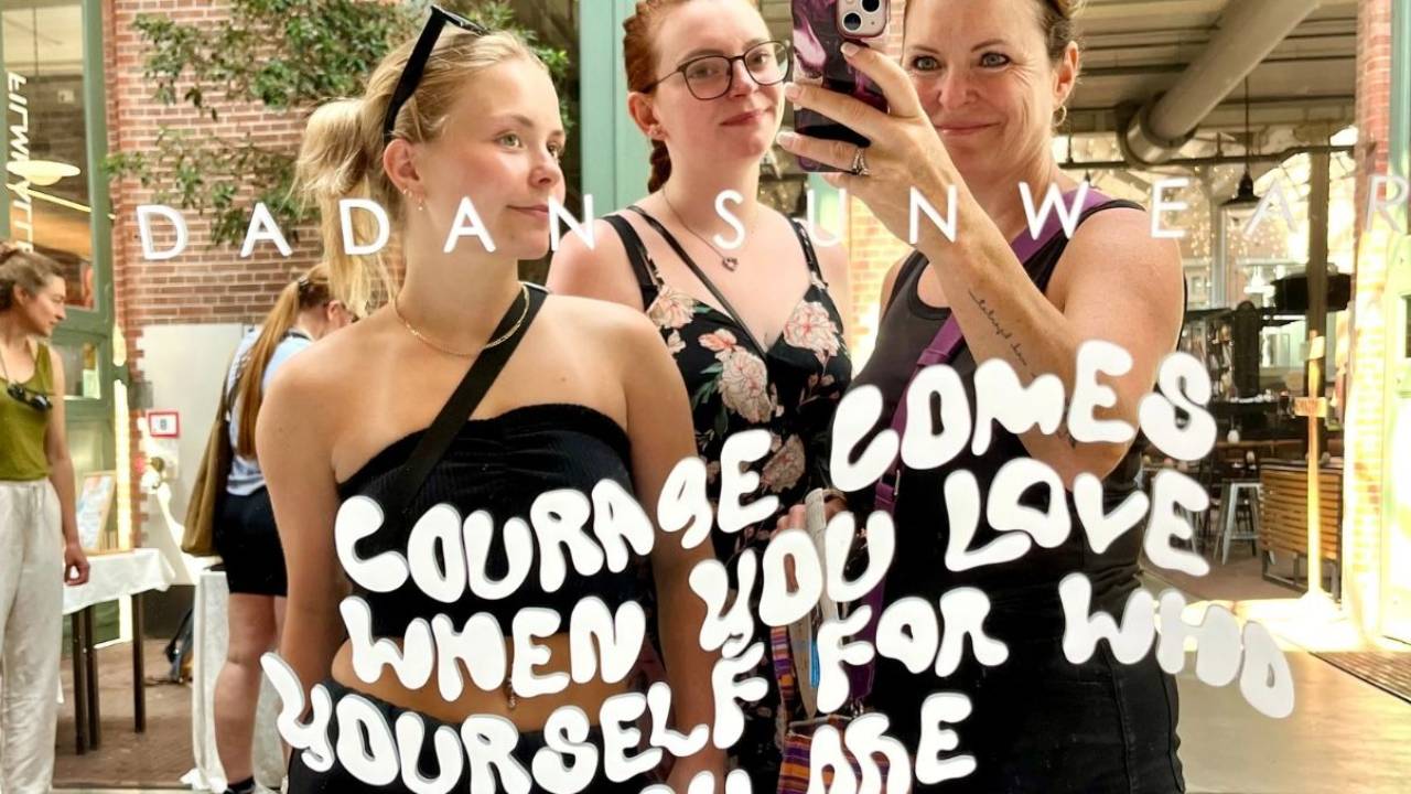 Courage comes when you love yourself for who you are